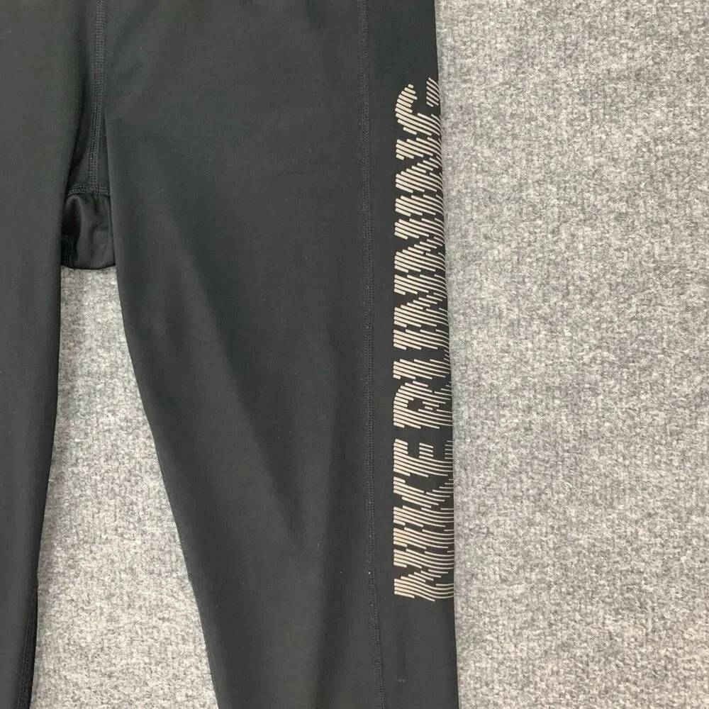 Nike Power Flash Essential Tight Women M Medium Ankle Zip Reflective Dri Fit